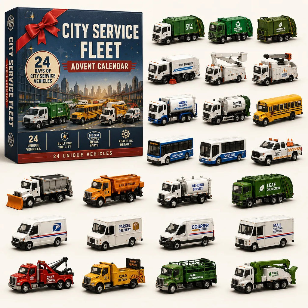 🚜Build the Fleet Collection 24-Day Vehicle Advent Calendar Series | ✨A New Adventure Every Morning