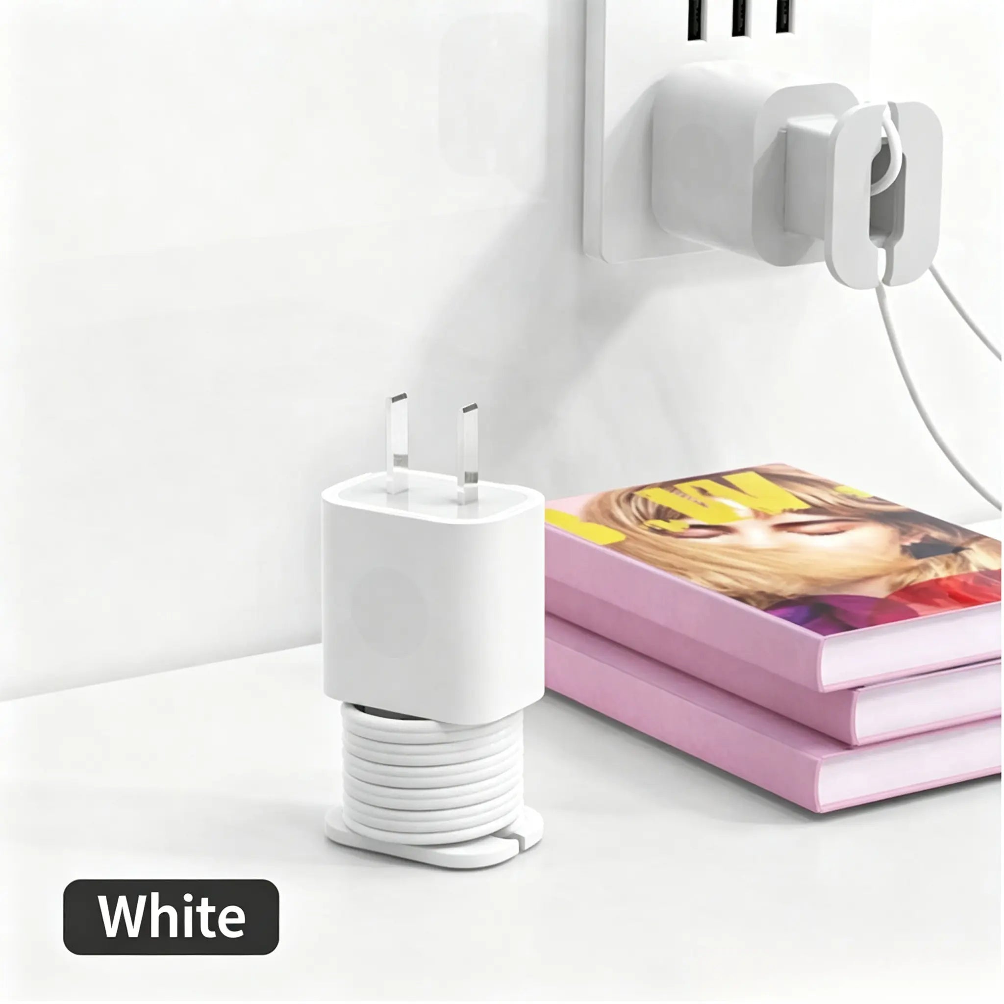 2PCS 2-in-1 Silicone Charger Protector with Cord Wrap for 18W/20W Adapters ✅